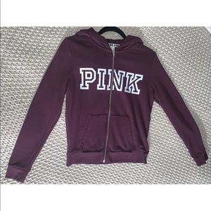 Pink Zip up sweater